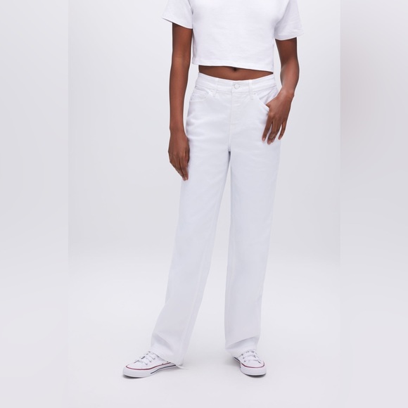 Good American - GOOD ’90s RELAXED JEANS - White001 - Picture 5 of 9